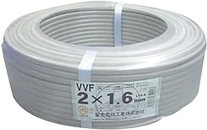 富士電線工業 低圧配電用ケーブル VV-F 2.0mm×3c (灰) 100M巻き